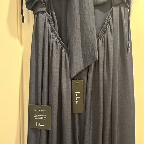 Lulu's Navy Maxi Dress - Picture 7 of 7